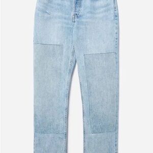 Everlane 90s cheeky patch blue Jean